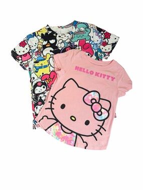 2/$10. Hello Kitty Girls' Pink Graphic Tee & Character Print Tee